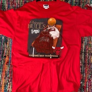 Chicago Bulls 6 Time Champions Tee